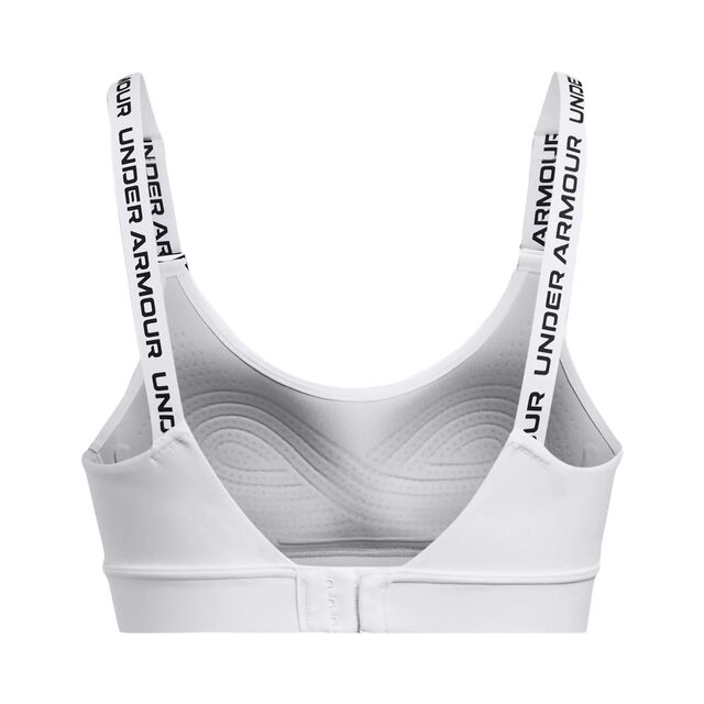 UA Infinity Mid 2.0 Bra-WHT Sport Bras