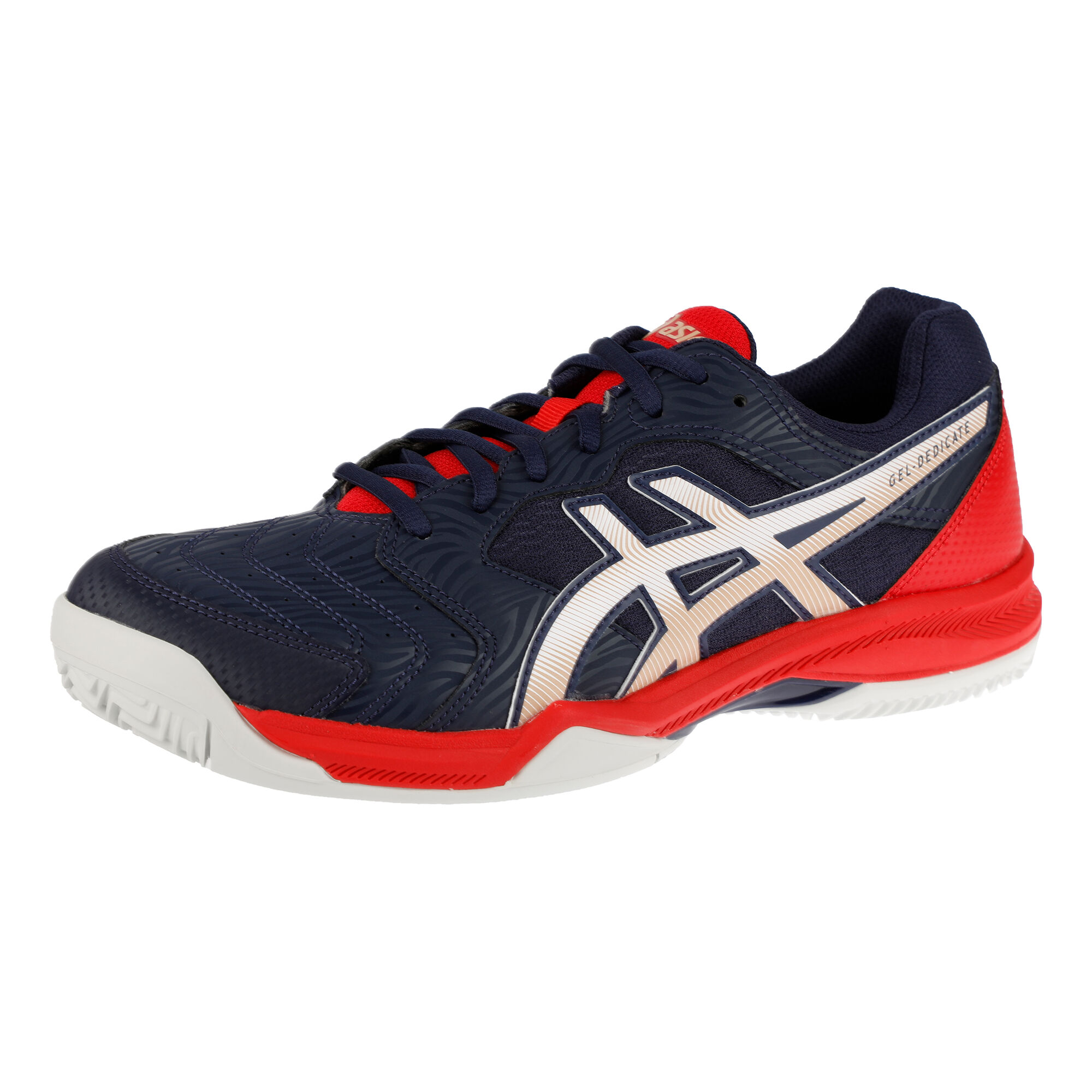 Asics Gel-Dedicate 6 Clay Sandplatzschuh Herren - Dunkelblau, Dunkelrot