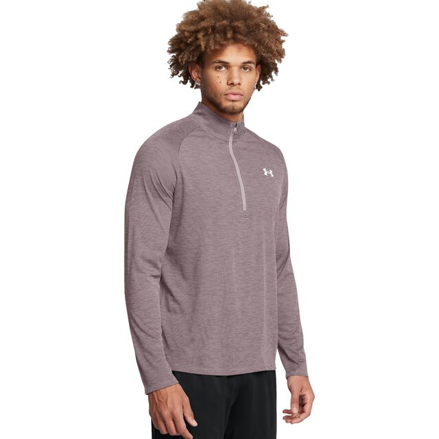 Tech Textured 1/2 Zip-GRY Long-Sleeves