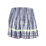 Long Borderline Smocked Skirt